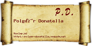 Polgár Donatella névjegykártya